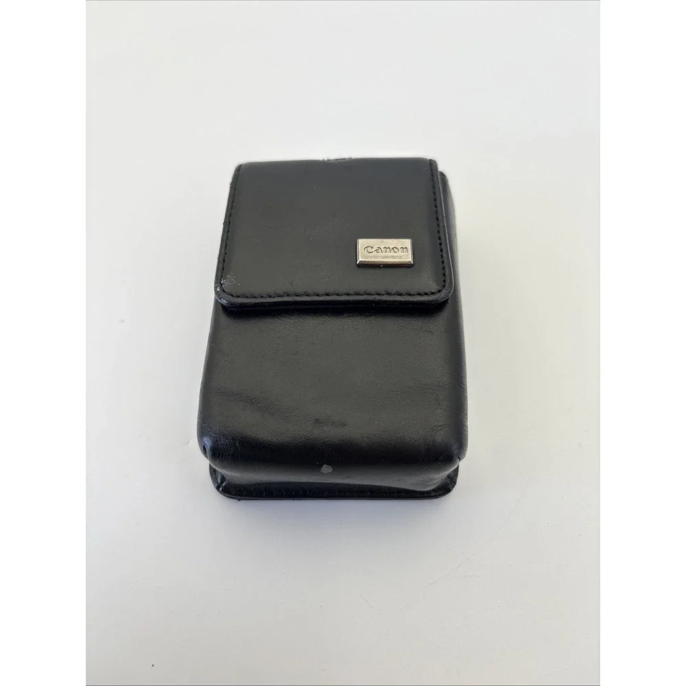 Canon Black Compact Camera Case 4x2.5x1.25 Magnetic Snap Close Case
